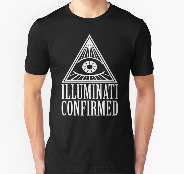 Мужская футболка Illuminati подтвержденная Футболка Slim Fit (1) с принтом Футболки |