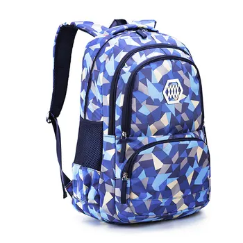 

Daily Printing Student Backpack Large Capacity Laptop Compartment Oxford Cloth Adjustable Straps Storage Outdoor Unisex School
