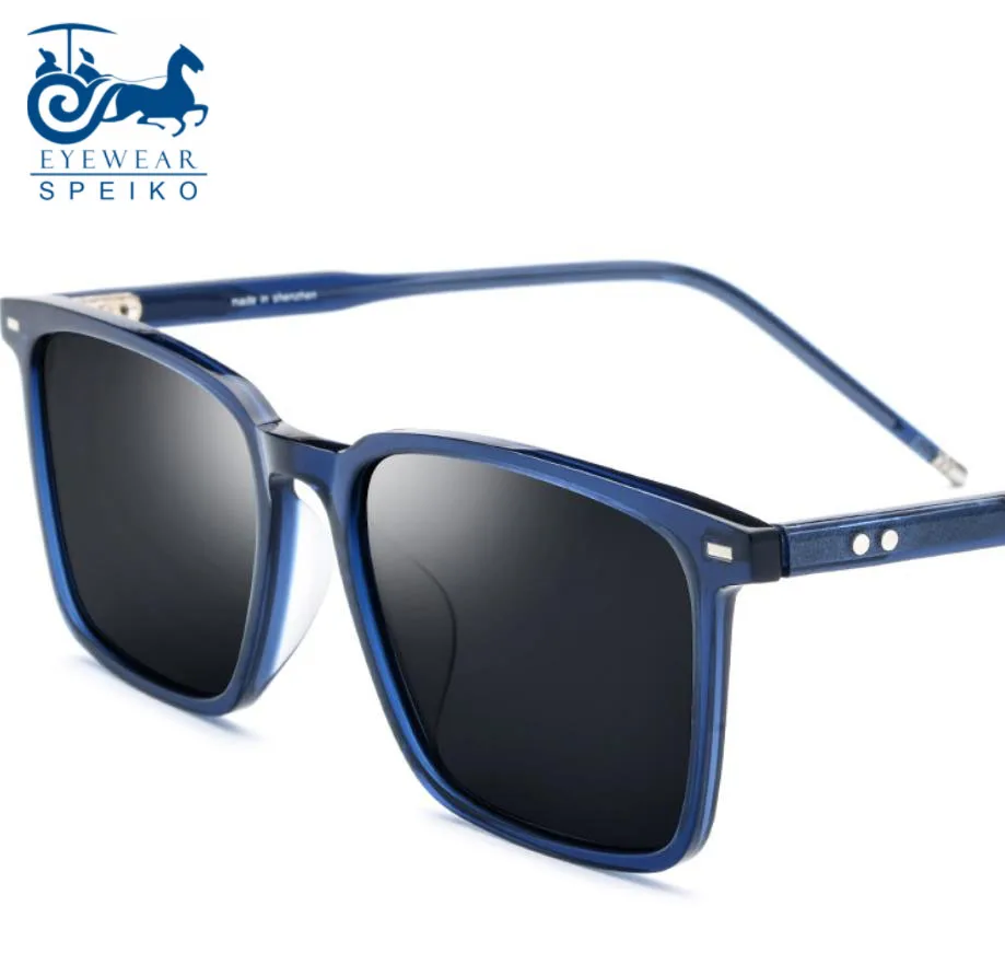 

2019 fashion acetate glasses 19117 square unisex sunglasses 54-17-145 for men women eyewear myopia reading sunglasses