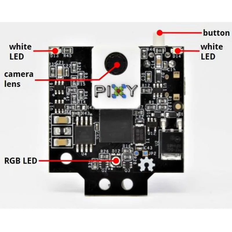 Pixy2 PTZ CMUcam5 распознавание изображений цветной датчик слежения Автомобильная камера моделирование робот Роботизированная рука бионический робот AI Pixy2