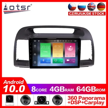 

Android 10.0 GPS Navigation Radio DVD Player for Toyota Camry 5 2001-2006 Video Player Stereo Headuint free Built in Carplay dsp