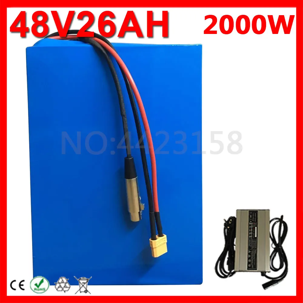 48V 20Ah 22Ah 25Ah Lithium Battery 2000W 1500W 1000W Ebike Scooter Electric Bike With 5A Charger | Спорт и развлечения