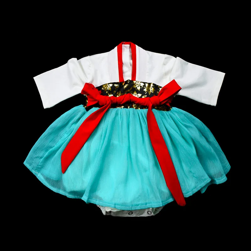 

Infant Chinese Clothing 0-3-Year-Old Spring And Autumn New Style Baby Girls One-piece Crawling Clothes Chinese-style Improved An