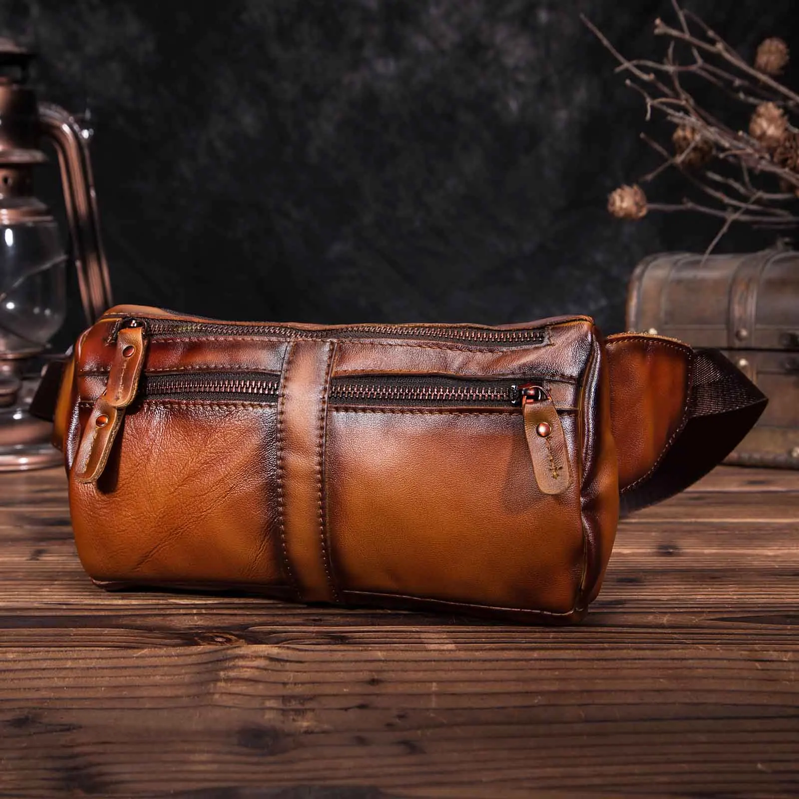 Модная оригинальная кожаная сумка унисекс через плечо, дизайнерская Повседневная сумка для путешествий, сумка для сигарет, поясная сумка, 811-49-o - Цвет: orange