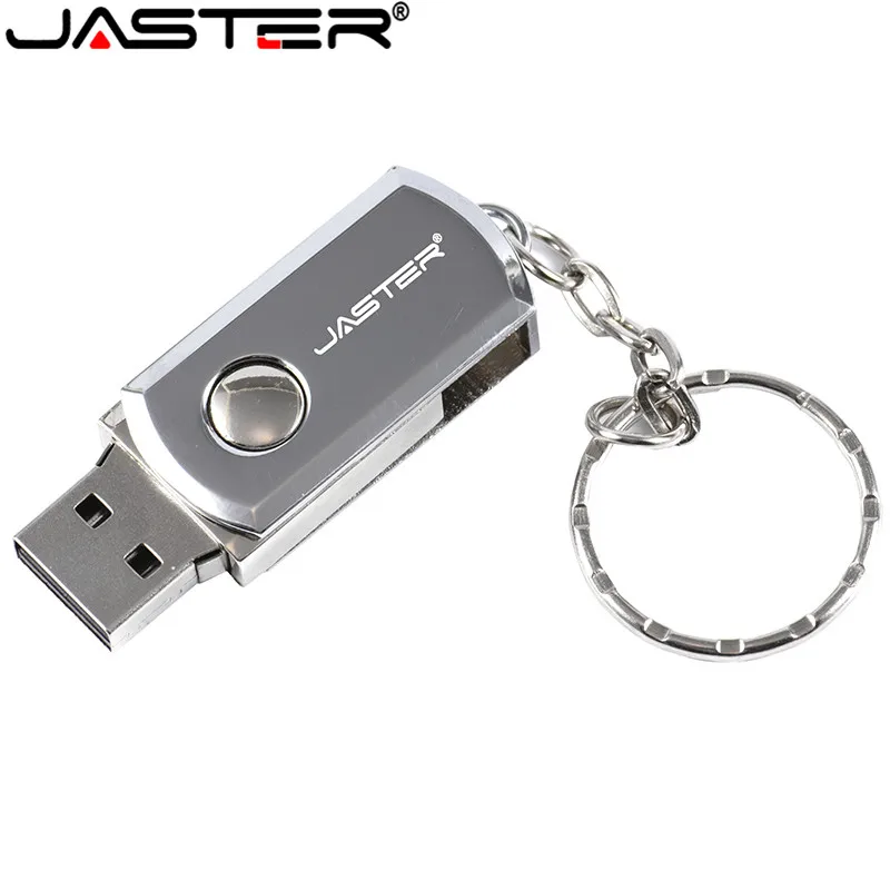 Металлический usb-накопитель JASTER из нержавеющей стали, 4 гб, usb флеш-накопитель 8 гб, 16 гб, 32 гб, 64 гб, 10 шт., цветная печать логотипа