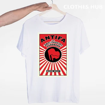 

Loose Short sleeves T-Shirts For Men Cool T Shirts ANTIFA Antifascist Anarchy Anarchist T Shirt