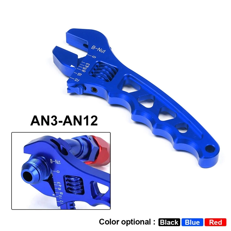 Purple AN3-12AN Aluminum Spanner Adjustable Anodized Wrench Fitting Tools USA 