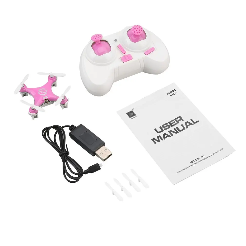 CX-10 Mini Drone 2.4G 4CH 6 Axis LED RC Quadcopter Toy Helicopter Pocket Drone with LED light Toys for Kids Children CX-10 Mini Drone 2.4G 4CH 6 Axis LED RC Quadcopter Toy Helicopter Pocket Drone with LED light Toys for Kids Children
