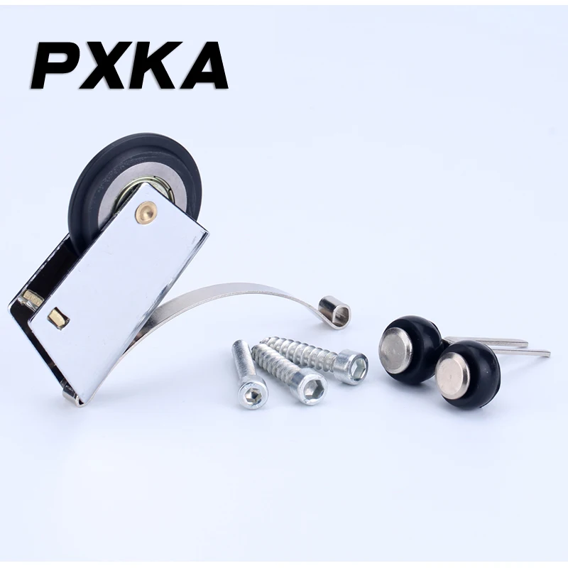 

Free shipping stainless steel wardrobe pulley lower wheel cam bathroom titanium alloy sliding sliding door roller