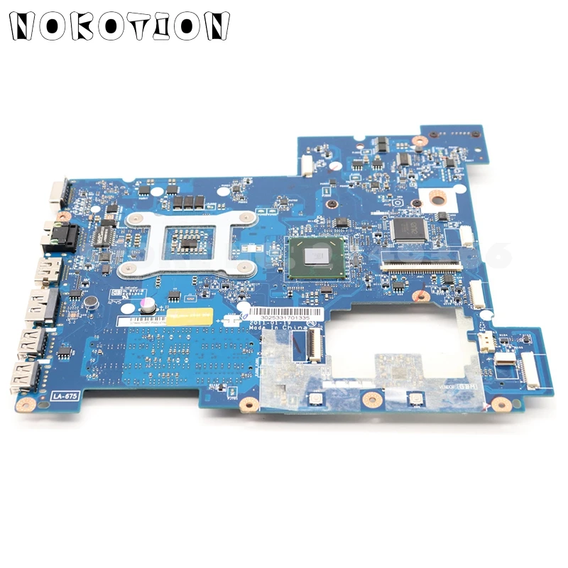 NOKOTION PIWG2 LA-675AP материнская плата для lenovo G570 материнская плата для ноутбука HM65 UMA DDR3 полный тест
