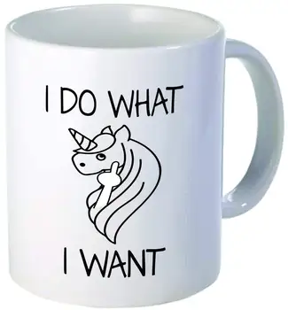 

11OZ Unicorn Middle Finger I Do What I Want Funny Coffee Ceramic Mug