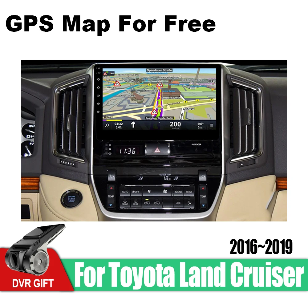 ZaiXi Android автомобильный 2 din Мультимедиа gps навигация для Toyota Land Cruiser~ vedio Стерео Радио Аудио Видео карта видео