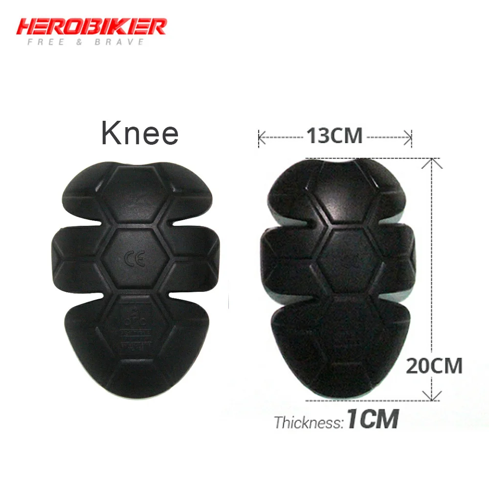 HEROBIKER мотоциклетный защитный наколенник для гонок CE протектор защита броня для мотокросса локоть плечо задняя мотоциклетная Защитная Экипировка - Цвет: D-201A-knee