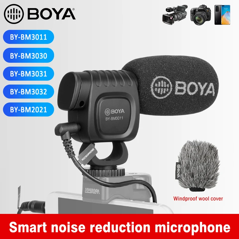 Конденсаторный микрофон BOYA супер-кардиоидный для камеры DSLR | Электроника