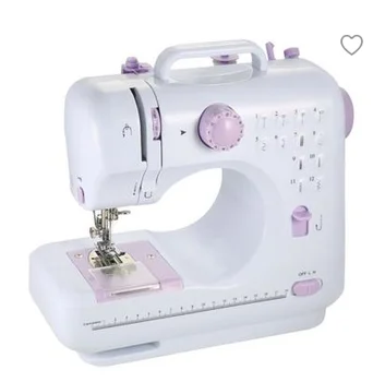 

Sewing Machine Portable Household Multifunction Double Thread And Speed Free-Arm Crafting Mending Dual Speed Adjustment Pendal