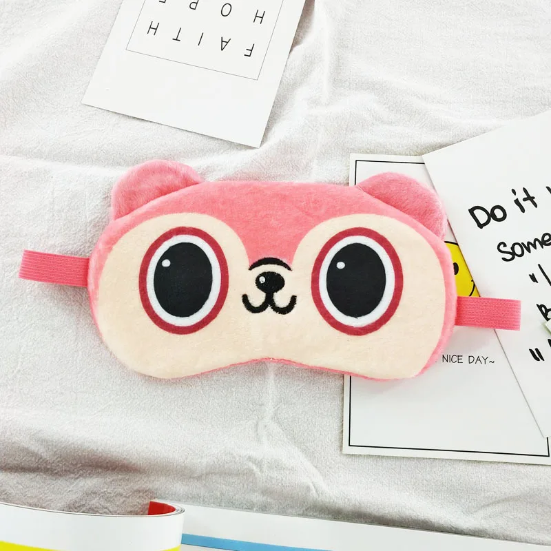 Мультяшная маска для сна, Мягкая повязка на глаза, маски для сна, Модный Милый хлопковый чехол для глаз, для путешествий, расслабляющий сон, помощь вслепую, инструменты