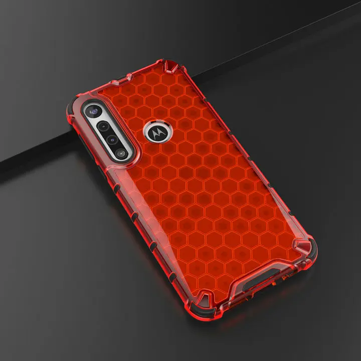 Красный Противоударный чехол для Motorola Moto G8 Plus, задняя крышка, Motorola G8 Play, чехол, ТПУ бампер, ПК панель для Motorola Moto G 8 Play G8 - Цвет: Красный