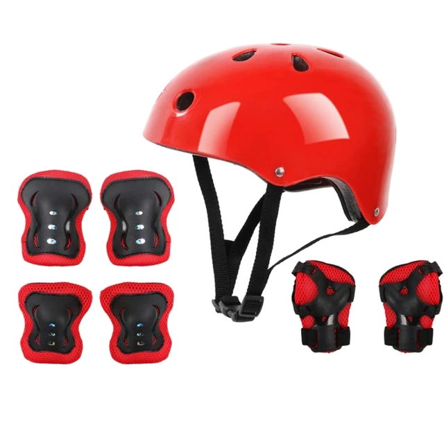 Ensemble d'équipement de protection pour casque de patinage pour  enfants,Casque de protection pour enfants