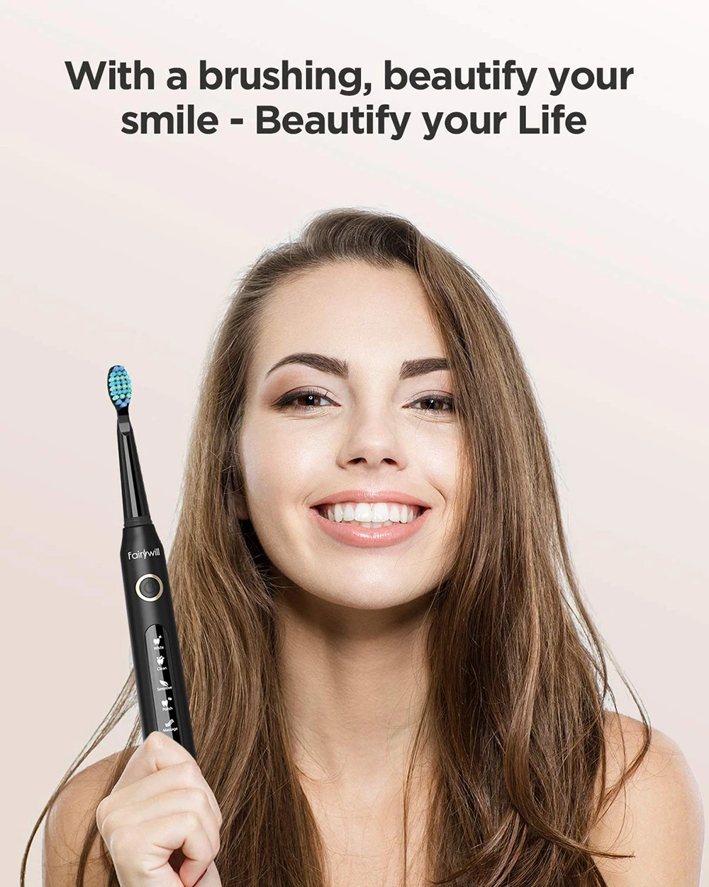 água 5 modos 3 cabeças escova escovas dentes mais limpo