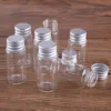 10pcs 10ml 22*50mm Clear Glass Bottles with Aluminum Caps Tiny Empty Glass Jars DIY Crafts Vials Tiny Glass Jars 3