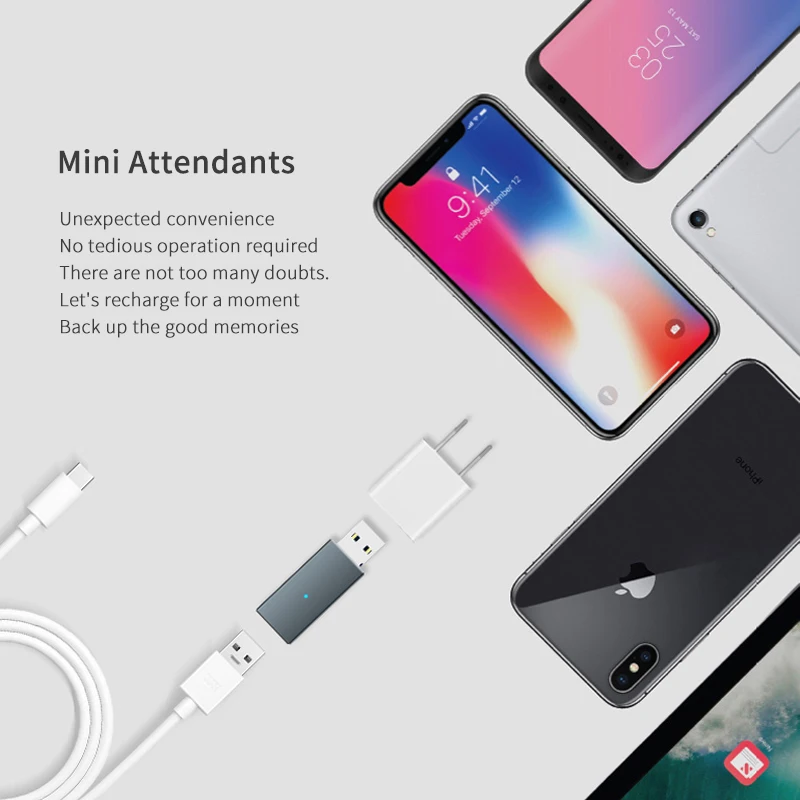 Для iPhone портативный мобильный телефон зарядка данных автоматическое резервное устройство TF кард-ридер для SD карты памяти карты резервного копирования iPhone