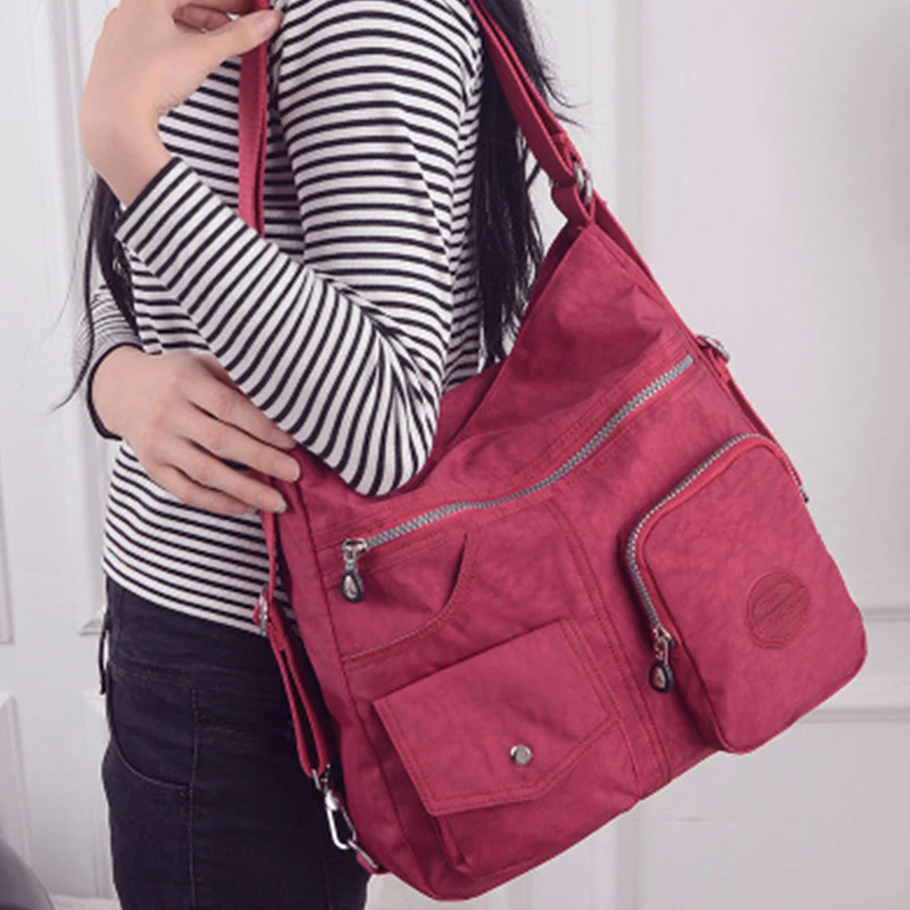 Multifunctional Travel Bags Women Big Bags Nylon Waterproof Shoulder Bags Large Capacity Female Pockets Travel Bags High Quality