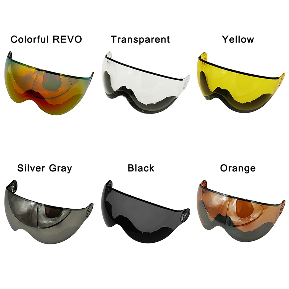 LOCLE Outdoor Skiing Equipment Accessory Ski Helmet Visor Spare Lens UV Protection For MS-95 and MS-99