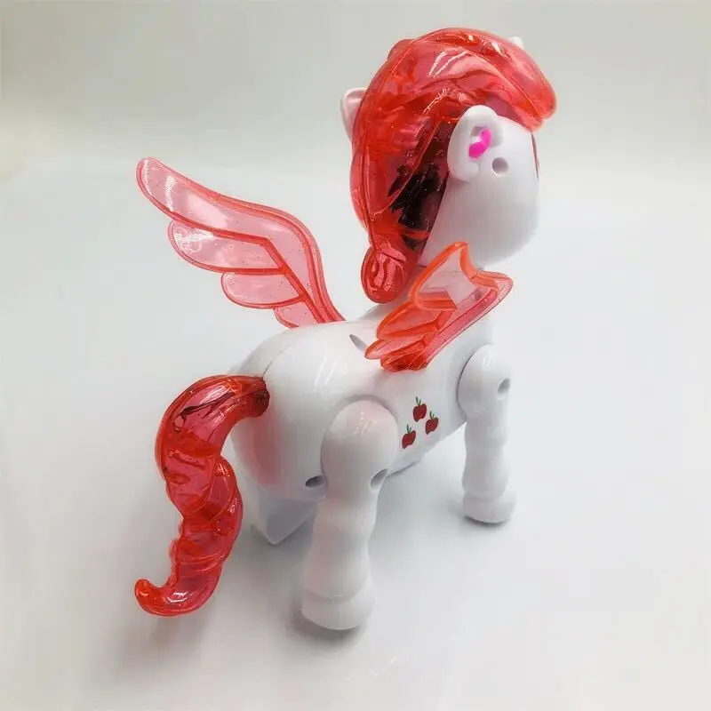Электрический поводок Единорог светящийся музыка поводок животное ходьбы кукла лошадь детская стойло игрушка