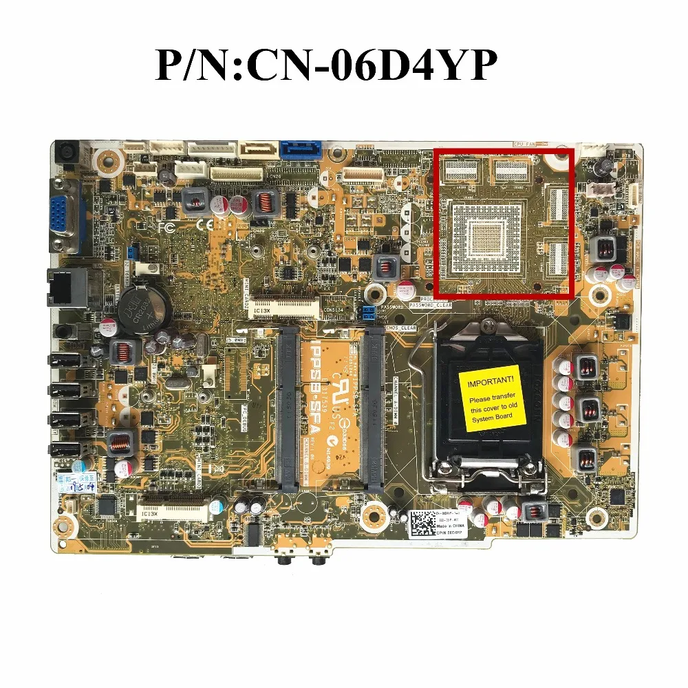 

Excellent For DELL Inspiron One 2320 AIO Laptop Motherboard IPPSB-SFA H61 CN-06D4YP 06D4YP 6D4YP 100% Working
