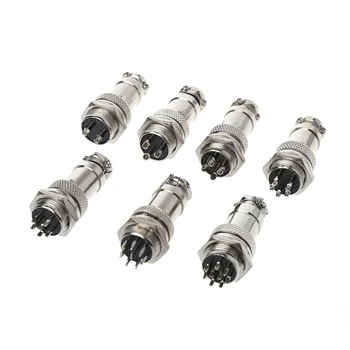 

Aviation Plug Male & Female Wire Panel Metal Connector 16mm 2/3/4/5/8/9 Pin GX16