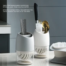 Многофункциональный пластиковый двухслойный полый дренажный ящик для кухни, ящик для хранения круглых палочек для еды, органайзер для хранения ножей, двухслойный