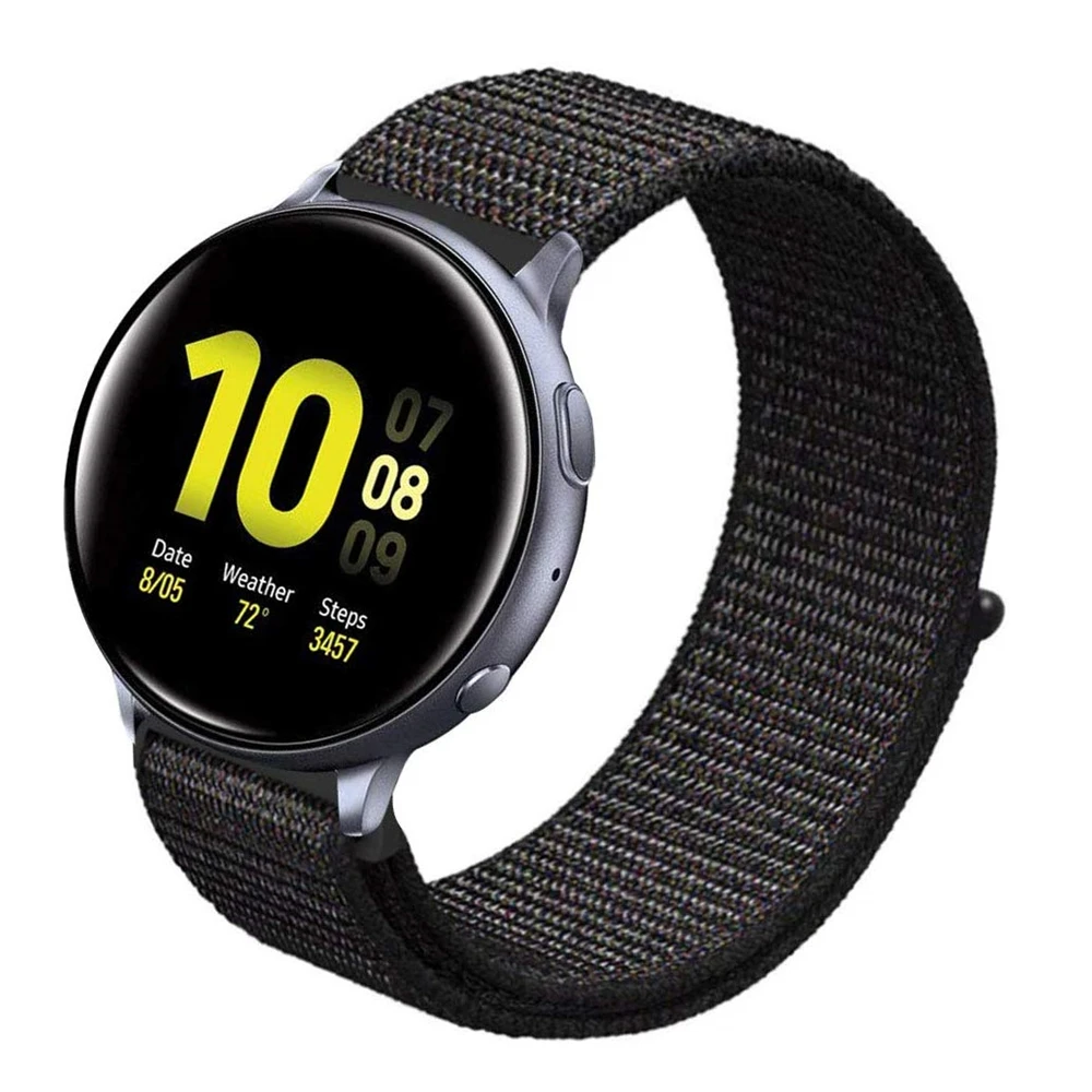 Нейлоновый ремешок для samsung galaxy watch Active 2, 40 мм, 44 мм, сменный Спортивный Браслет, ремешок для часов, браслет, Active2 gear S2