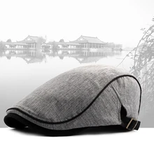 Корейский стиль, новая хлопковая Регулируемый берет Кепки s на открытом воздухе с козырьком от солнца из дышащего материала, женская шляпа кости Шапки Пижама для женщин, мужчин, в британском стиле, Кепки
