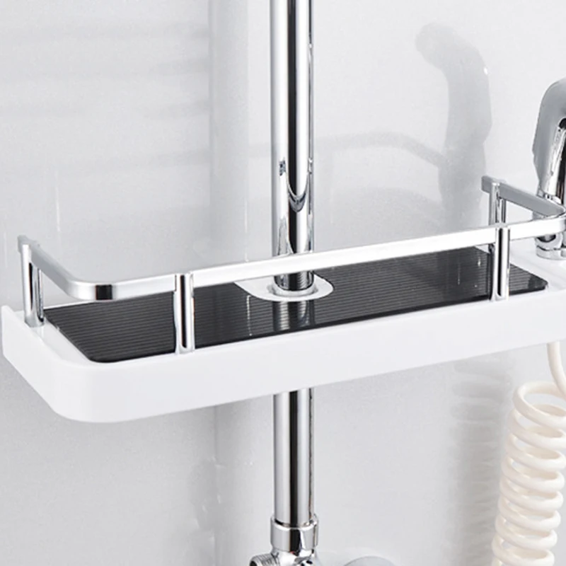 Useful Bathroom Shower Storage Rack Holder Organizer Tray Shower Bracket Holder Washing Shower Shampoo Basket Bathroom Storage