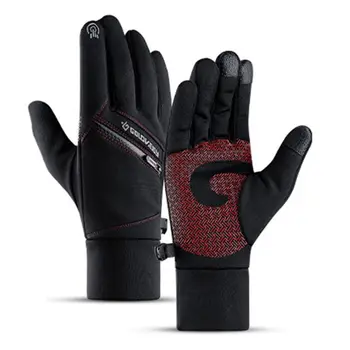 

Winter Warm Unisex Touch Screen Gloves Waterproof Anti-Slip Mittens with Pocket