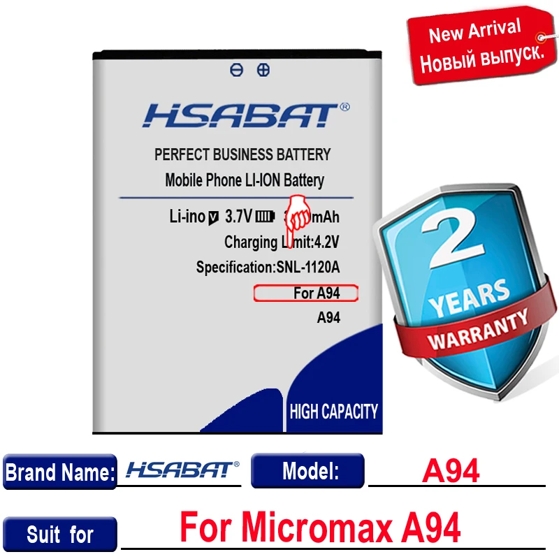 HSABAT 3100mAh Топ бренд 100% Новый аккумулятор для Micromax A94 батареи|battery for|battery for micromaxbattery