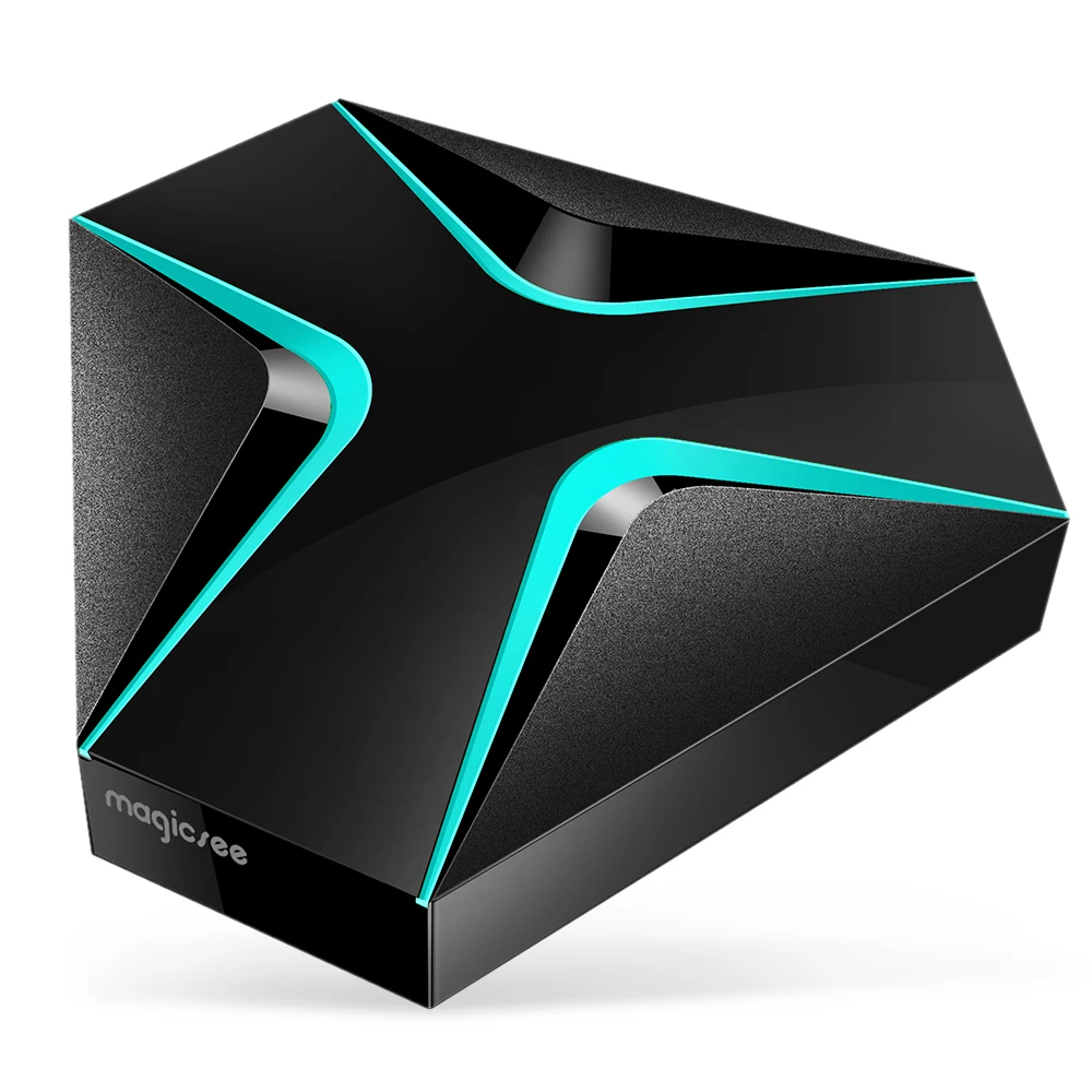Железная ТВ-приставка Amlogic S905X Android 7,1 smart tv box Четырехъядерный 4K 2 ГБ/16 ГБ Поддержка 2,4G wifi LAN HDMI H.265 Smart BOX