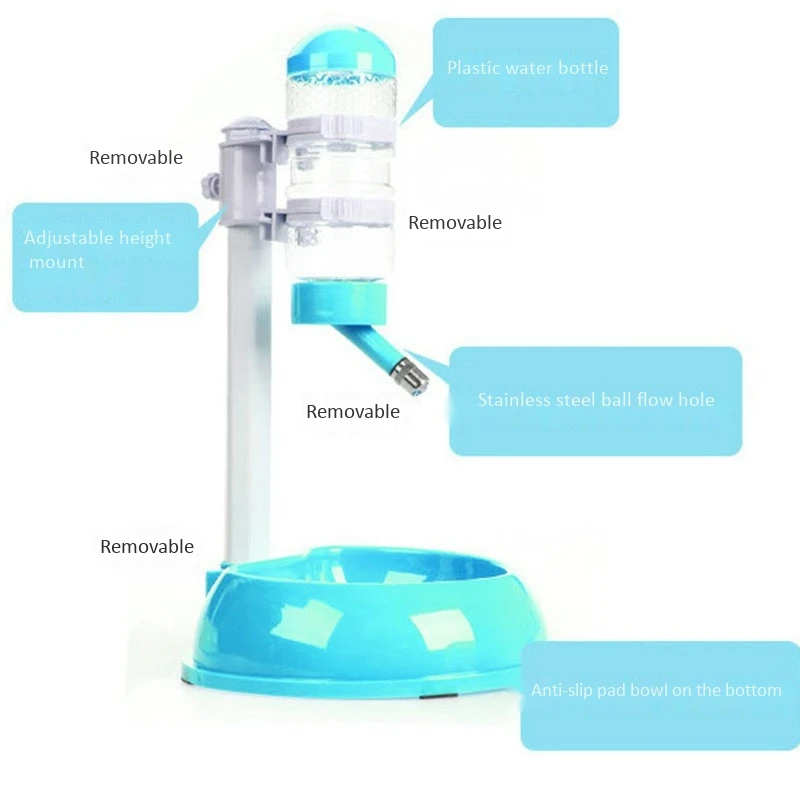 500Ml Plastic Bottle Dog Cat Water Fountain Drinking Pet Supplies Water Dispenser Pet Supplies Automatic Feeder For Pets