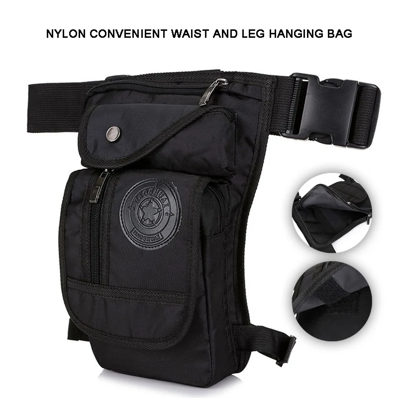 Fashion Motorcycle Leg Bag Outdoor Waterproof Durable Sport Waist Pack Storage Bag For Travel Work School Outdoor Activities