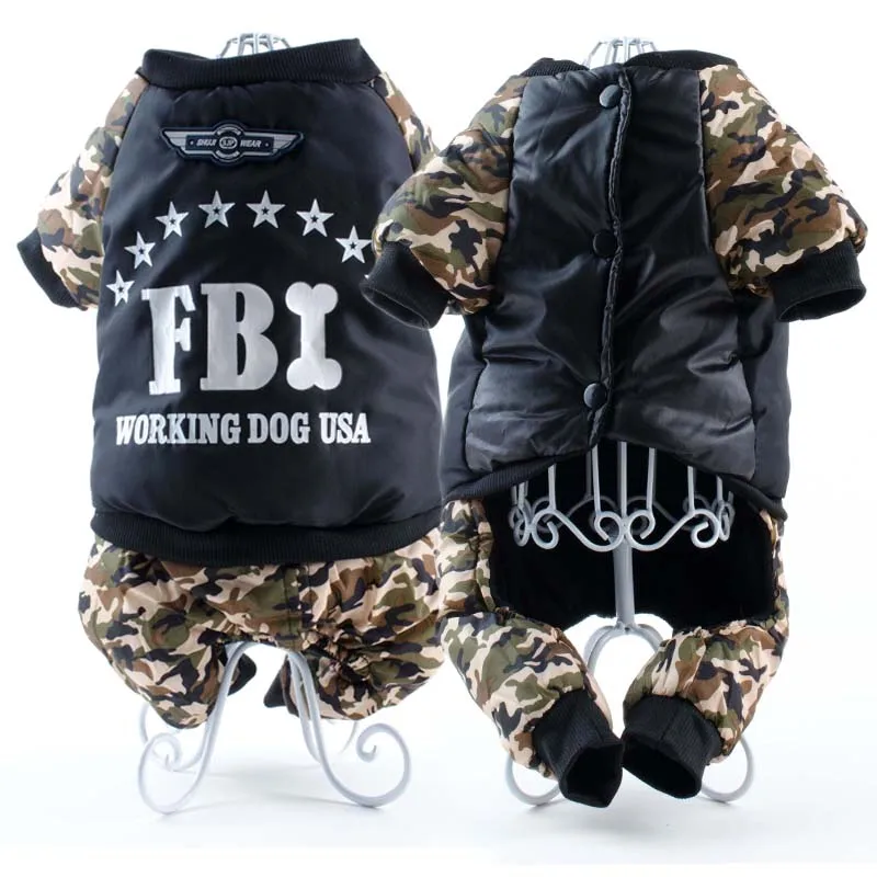 

Winter Pet Dog Jacket Coat Fleece Warm Clothes for Small Large Dogs Pug French Bulldog Jumpsuit Puppy Chihuahua Clothing S-3XL