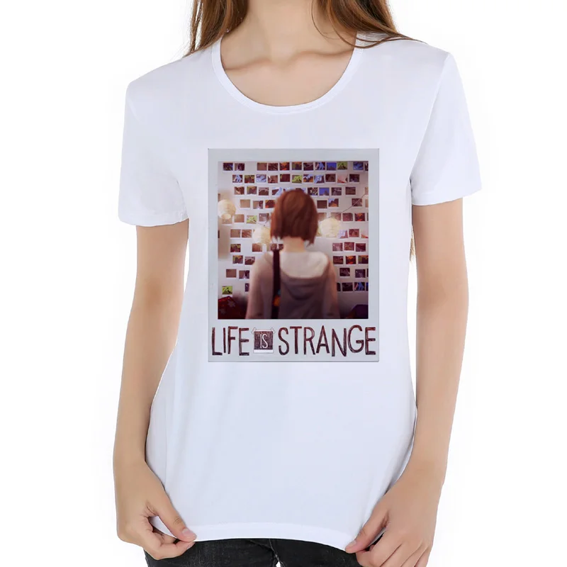 Женская футболка с короткими рукавами Life Is stranna модная на заказ M13-7 # | одежда