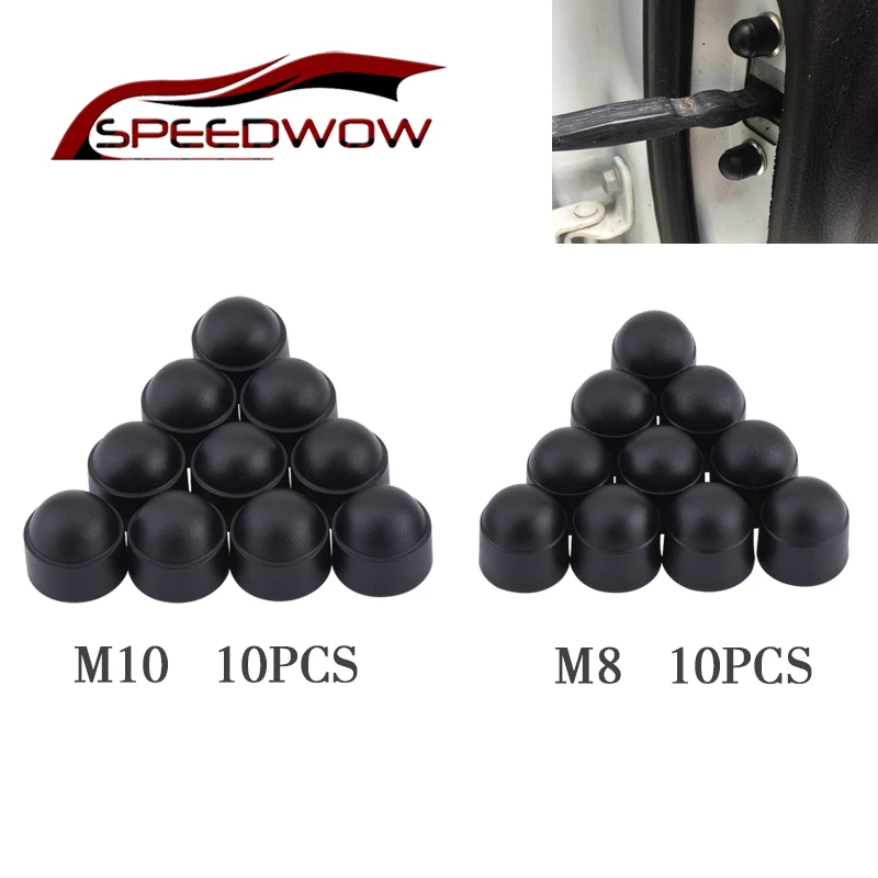 

SPEEDWOW Universal M8 M10 Bolts Nuts Head Caps Cover Dome Protection Caps Covers Exposed Hexagon Plastic Interior Accessories