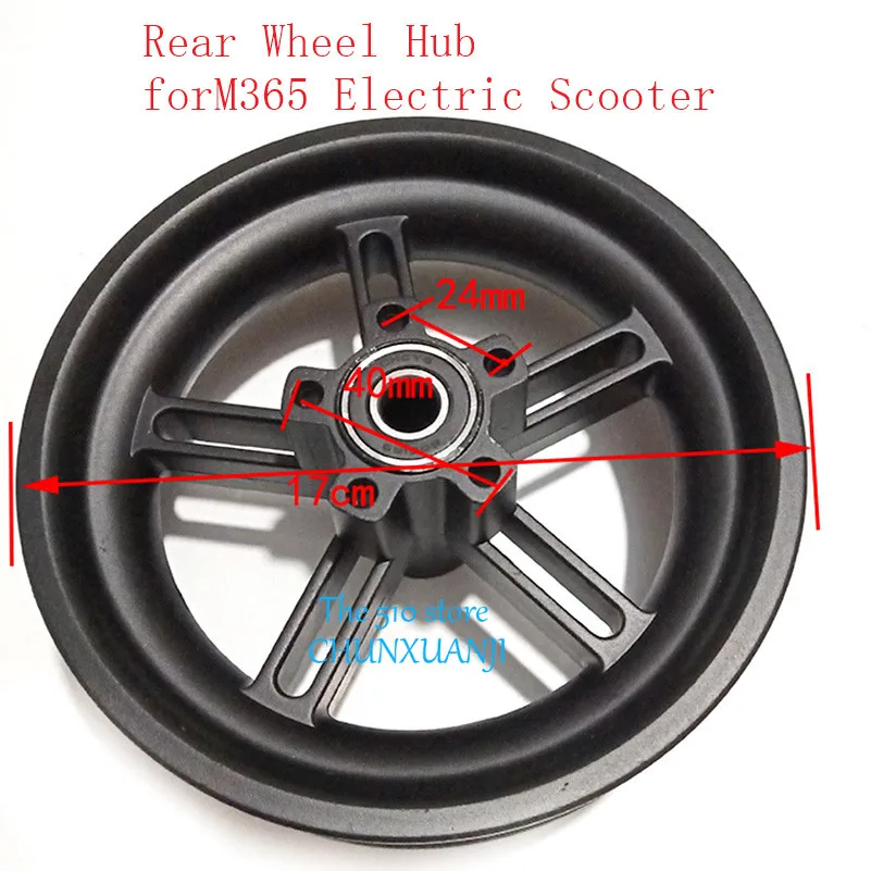 

Electric Scooter Wheel Hub Aluminum Rear Wheel Hub with Original Axle for Xiaomi M365 Scooter Parts lightning shipment