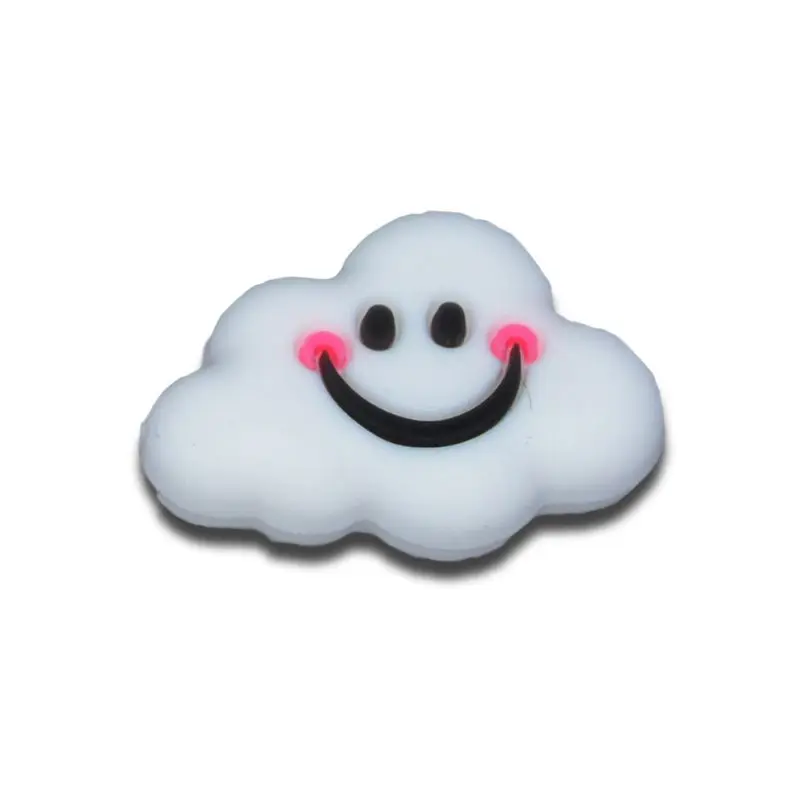 

Baby Teether 5pcs Silicone Beads Smiling Cloud Shape DIY Making Jewelry Necklace Beads Teething Toys