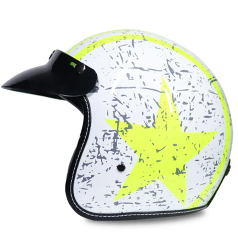 Capacete, Мото шлем VOSS 052 Ретро мото rcycle гоночный шлем персонализированный мото rcycle шлем половина шлем мото крест