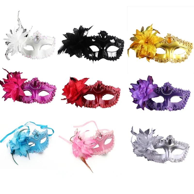 Masque Cuir Demi-Visage SINSEN - Style Chat Sexy - Déguisement Halloween, Carnaval - Unisexe