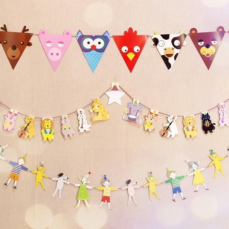 1 компл. Мульти темы С Днем Рождения овсянка Babyshower День Рождения украшения Детские стенды фото баннеры серпантин конфетти флаги