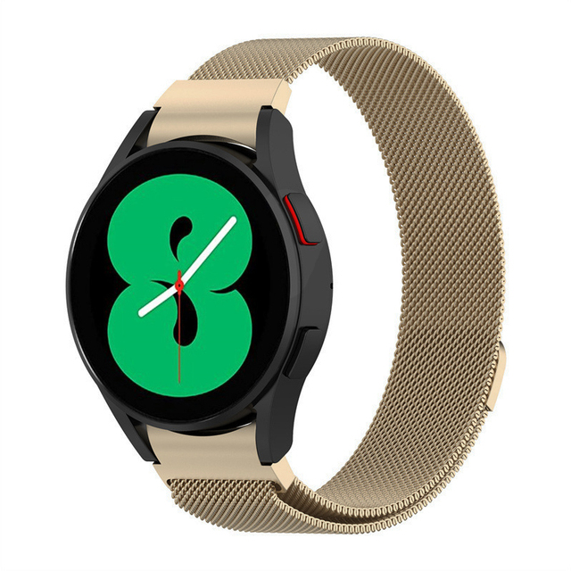 Gaps Magnetic Loop Strap For Samsung Galaxy Watch 4 Classic 46mm 42mm/Watch 4 44mm 40mm Wrist Band Curved end Metal Bracelet