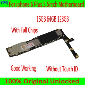 

For iphone 6 Plus 5.5inch Motherboard without Touch ID,100% Original unlocked for iphone 6P Mainboard Free iCloud ,Good Tested