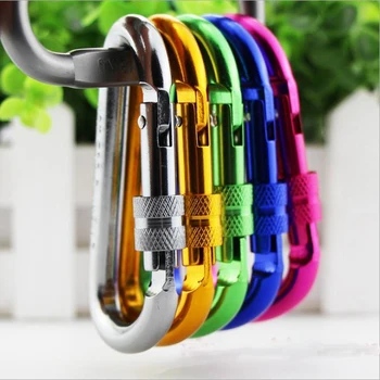 

5Pcs 10Pcs 7.4mm Carabiner Alloy Aluminum Camping Equipment Survival Camp Mountaineering Hook Travel Hike Outdoor Carabiner